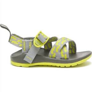 NEW CHACO kid's open toe flat sandal in bolt neon
